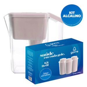 Jarra + Kit Refil Alcalino 3 Unidades