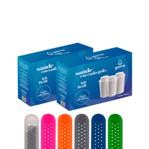 Kit Combo: 2 Caixas de Refil Cerâmico Alcalino + Bastão Hidrogorre Grátis